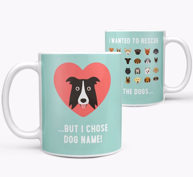 'Rescue All The Dogs' - Personalised {breedFullName} Mug